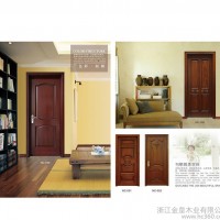 隔音房间卧室门 简约现代红木门喷漆门 复合实木手动平开门