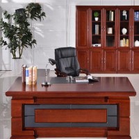 办公家具实木贴皮大板桌 老板桌椅总裁桌 老板办公桌 主管桌