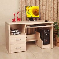爱尚书亚包物流带书柜台式电脑桌家用组合板式办公桌子9906