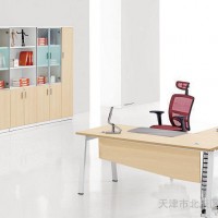 天津办公家具 简约现代经理班台 板式老板桌办公桌直销